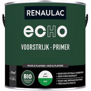 Renaulac Primer Echo Bio Mat Wit 2,5l