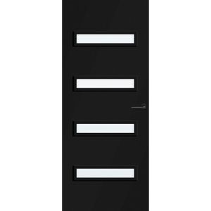 Cando Capital Binnendeur Nairobi Zwart Mat Glas Schuifdeur 83x231,5 Cm