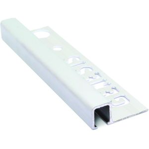 Genesis Plat Profiel - Aluminium Zilver - 8x1mm 2,5m | Profielen