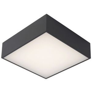 Lucide Plafondlamp Led Roxane Zwart Vierkant 10w | Badkamerverlichting