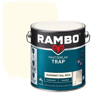 Rambo Pantserlak Trap Dekkend Zijdeglans Ral9010 2,5l