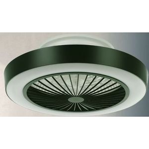 Sazan Plafond ventilator LED d:55 cm zwart/wit - Modern - Eglo