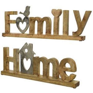 Decoris Family/home Letters 17cm Diversen