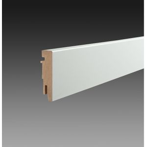 Mac Lean Hoge Plint Classic Robuust - Wit - 240cm - 18x75mm