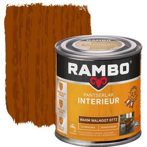 Rambo Pantserlak Interieur Zijdeglans 0772 Warmwalnoot 0,25 Ltr