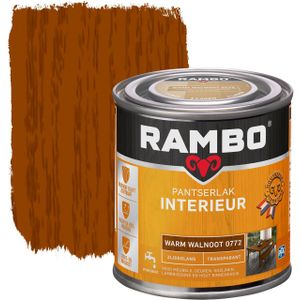 Rambo Pantserlak Interieur Zijdeglans 0772 Warmwalnoot 0,25 Ltr