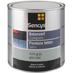 Sencys Betonverf Zijdeglans Licht Grijs 2,5l | Betonverf