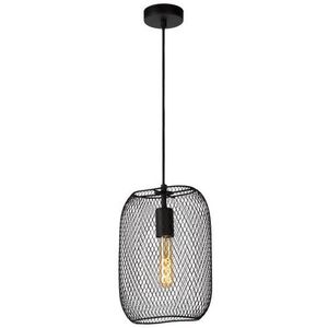 Lucide Hanglamp Mesh Zwart E27 | Hanglampen