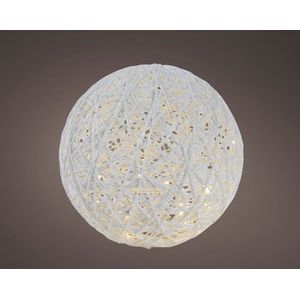 Decoris Micro Led-lichtbol Wit Ø20cm Warm Wit - 30 Lampjes | Kerstverlichting