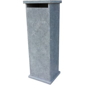 Pakketbrievenbus Lhotse - Natuursteen - Blauwe Hardsteen - 34x102x32cm | Staande brievenbussen