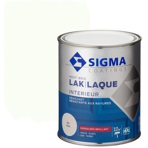 Sigma Lak Interieur Glans Ral 9010 0,75l | Lak