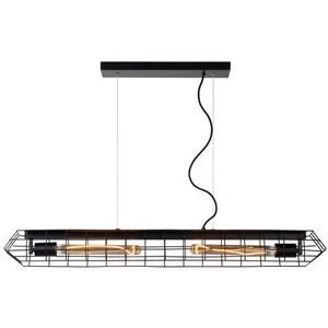 Lucide Hanglamp Lattice Zwart 2xe27 | Hanglampen