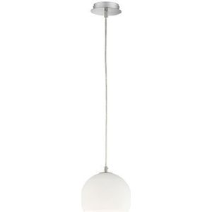 Fischer & Honsel Hanglamp Bow Nikkel Opaal ⌀20cm E27 40w | Hanglampen