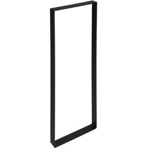Duraline Tafelpoot Plat Staal Mat Zwart 4x30x80cm