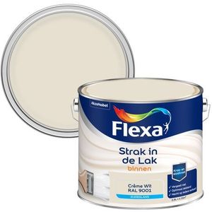 Flexa Strak In De Lak Zijdeglans Crème Wit Ral9001 2,5l