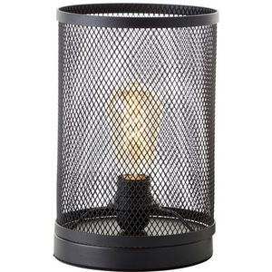 Brilliant Tafellamp Maze Zwart ⌀18cm E27 | Tafellampen