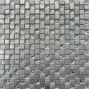 Mozaïektegel Fantasia Mix - Keramiek - Zilver - 30x30cm - 1 Stuk