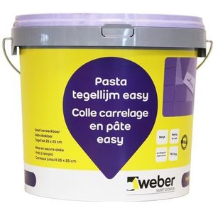 Weber Pasta Tegellijm - Wandtegels - Easy (d2te) - 16kg | Tegellijm