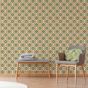 Noordwand - S727a9 - Vliesbehang - Groen - Blauw - 4.19 cm breed - 2.7 m lang