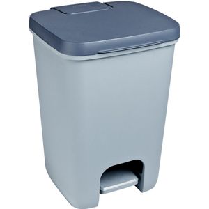 Curver Essentials pedaalemmer - 40L - Zilver / Antraciet