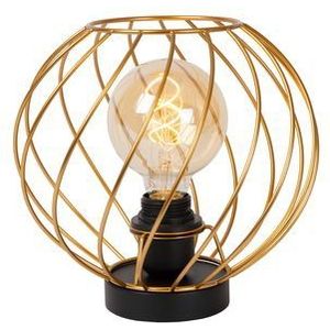 Lucide Tafellamp Danza Messing �⌀25cm E27 | Tafellampen