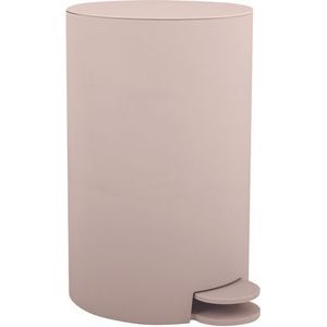 MSV Pedaalemmer - kunststof - beige - 3L - klein model - 15 x 27 cm - Badkamer/toilet