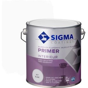 Sigma Muurverf Primer Wit 2,5l | Voorstrijk