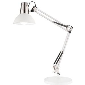 Fischer & Honsel Bureaulamp Pit Wit E27 40w | Tafellampen