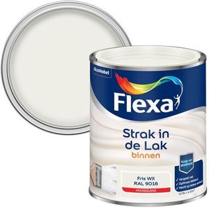 Flexa Strak In De Lak Hoogglans Fris Wit Ral9016 750ml