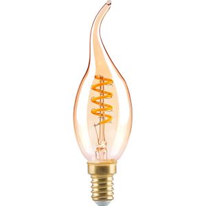 Sencys Ledfilamentlamp Kaars Cl35g Retro - Amber - D3,5cm - Warm Wit - E14 - 2w | LED lampen