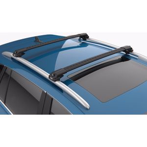 Turtle - Dakdragers - Aluminium - Zwart - Hyundai Tucson SUV 2004 t/m 2009