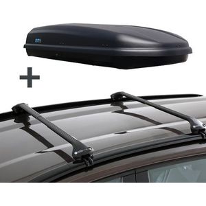 Dakkoffer PerfectFit 500 Liter + Dakdragers BMW 2 Serie Active Tourer (F45) Stationwagon vanaf 2014