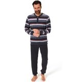 Normann heren pyjama badstof 22310193538 grijs