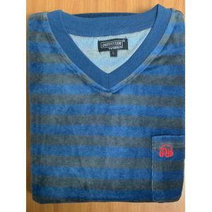 Heren pyjama badstof velours 451558