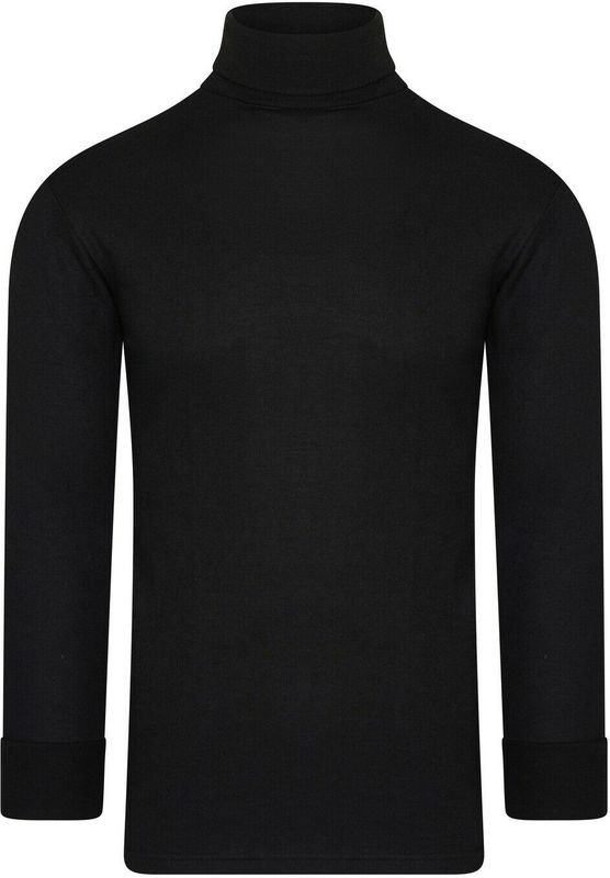 Beeren Thermo colshirt lange mouw Zwart maat M