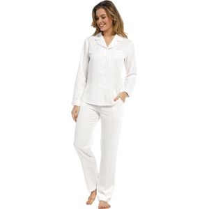 Dames pyjama satijn Pastunette De Luxe 25212-310-6 snow white