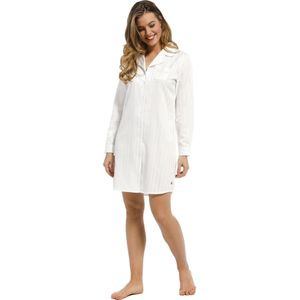Dames nachthemd satijn Pastunette De Luxe 15212-310-6 snow white