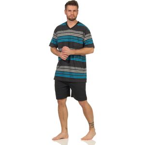 Heren shortama 68570 blauw