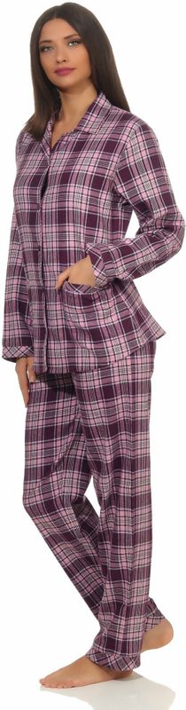 Normann - Creative - Dames Pyjama - Flanel - Ruit Dessin
