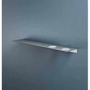 Hotbath &More Planchet 60cm - 2 Uitsparingen - Geborsteld Koper PVD - Accessoires - Wastafel Accessoires - Planchetten - 8721333300200