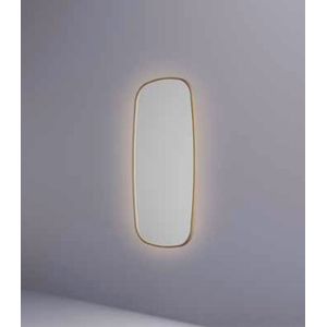 Hotbath &More Spiegel Contour 40x80cm Directe & Indirecte Verlichting - Mat Wit - Glas - Afgeronde Hoeken - Spiegels - Badkamerspiegels - 8721264699329
