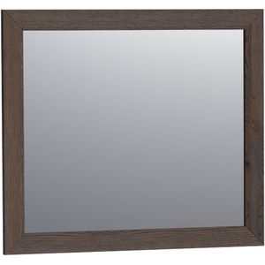 Brauer Citrine Spiegel 80x70cm - Frame Massief Eiken - Eiken Zwart - Rechthoekig - Spiegels - Badkamerspiegels - 8720359338938