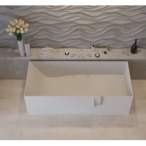 Ideavit Solidstar Vrijstaand Solid Surface Bad Mat Wit 180x76cm - Baden - Vrijstaande Baden - 278612