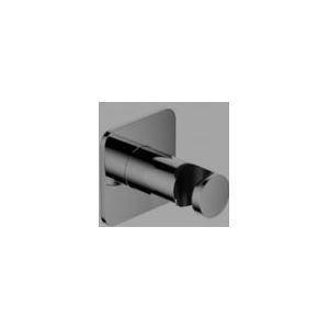 Hotbath Gal GL514 Wandsteun - Mat Zwart - Wandkraanhouder - Kranen - Douchekranen - Douchekophouders & Uitlaten - GL514BL