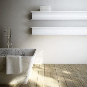 Instamat Serie T2H Elektrische Radiator - 330W - 23x100,6cm - Wit - Aluminium - Verwarming - Radiatoren - Elektrische Radiatoren - T2H.100ES01