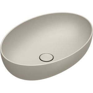 Catalano Sfera Opzetwastafel 60x42cm Ovaal - Mat Sabbia - Keramiek - 8059015194756 - Wastafels - Opzetwastafels