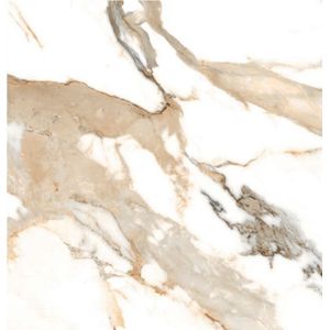 Geotiles  Tegel 120 x 120 cm - Beige - Keramiek - Vierkant - 1 stuks - 1,44 m2 - Marmerlook - Vloertegels - Wandtegels - Tegels - 0171200070740