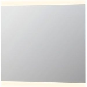 Ink Spiegel SP4 100 X 80 Cm Met LED Boven/onder Verlichting En Sensorschakelaar - Glas - Rechthoekig - Spiegels - Badkamerspiegels - 8718835039011