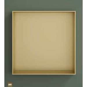 Hotbath &More Inbouwnis 30x30x10cm - Zonder Frame - Mat Wit - RVS - Vierkant - Accessoires - Inbouw/opbouw Nissen - 8721264695451