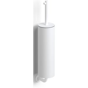 Clou Kaldur Toiletborstelhouder Wand - Mat Wit - RVS 304 - Accessoires - Toilet Accessoires - Toiletborstelhouders - 8717462014385